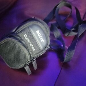 Sony Black Camera Bag with Dual Zippers